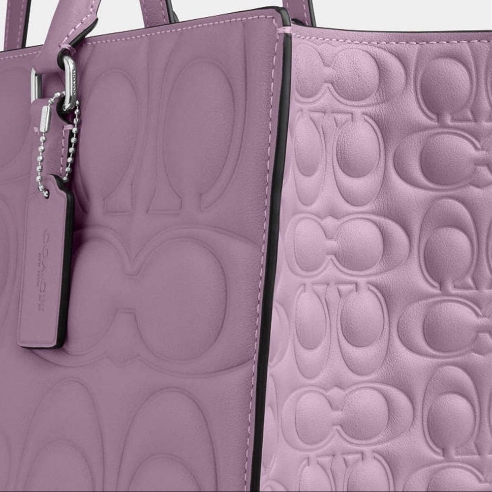 NWT Coach Maggie Large Tote Bag In Signature Leather CY672🦋 - Picture 9 of 10